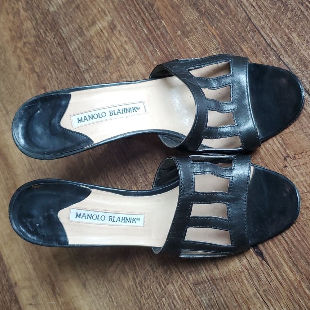 MANOO BLAHNIK black heels size 38